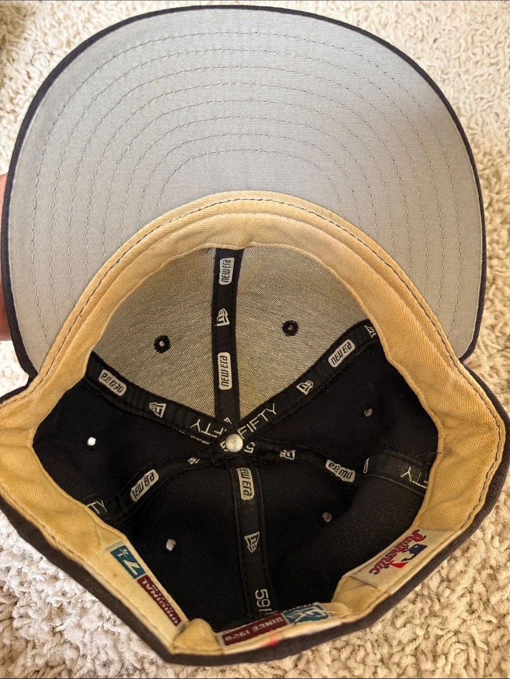 New Era Black and Tan 59FIFTY Fitted Cap (Size 7 1/4)